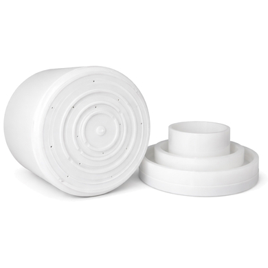 Форма под пресс с крышкой-поршнем (на 2,5-3 кг, низкая крышка), Сыротека